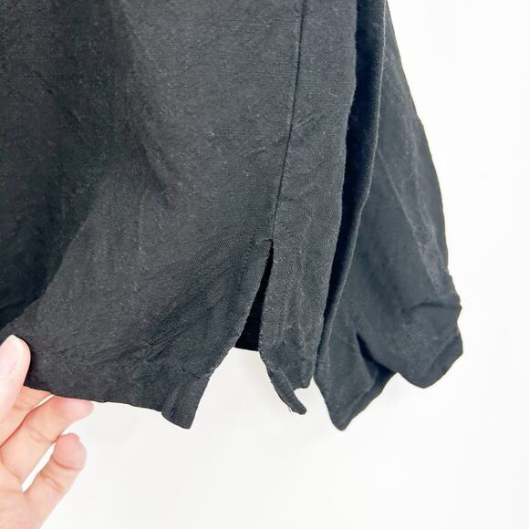 Eileen Fisher Womens Italian Linen Blend Boxy Long Sleeve Button Up Shirt Size S - Picture 5 of 6